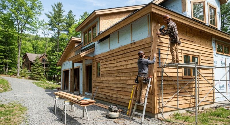 Rustic Siding Installation