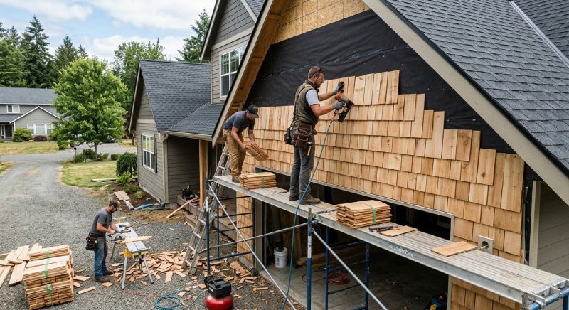 Shake Siding Installation