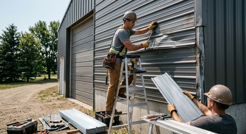Our team working on Siding Service projects in Manchester, TN