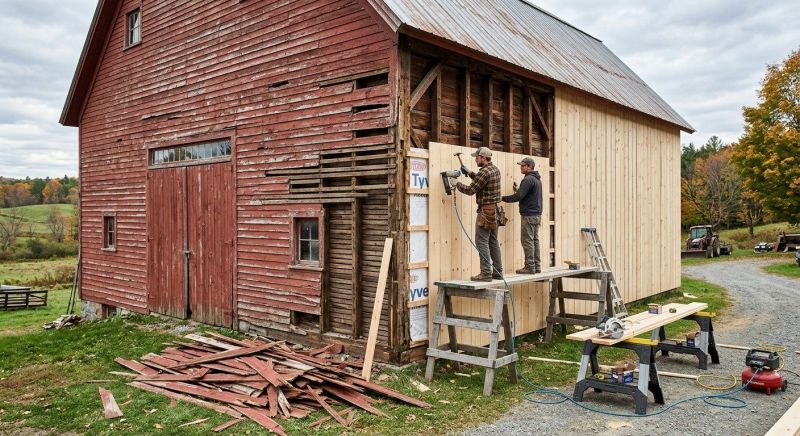Barn Siding Replacement in Coffee County, TN