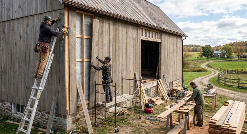 Barn Siding Replacement in Lynchburg, TN