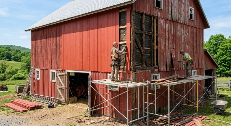 Barn Siding Replacement in Warren County, TN