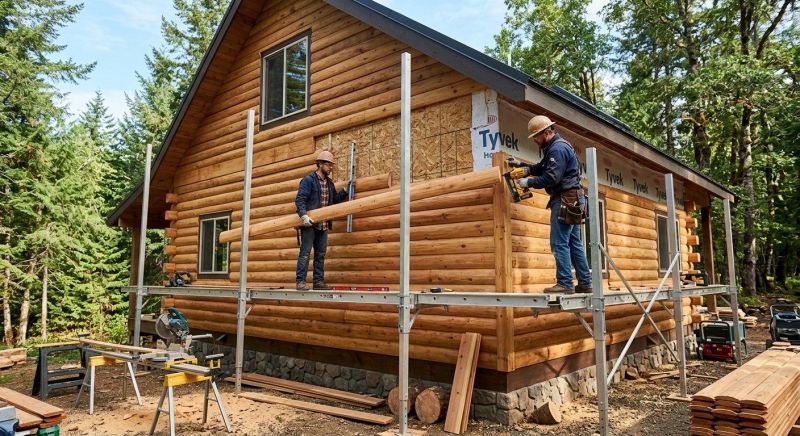 Log Siding Installation in Christiana, TN