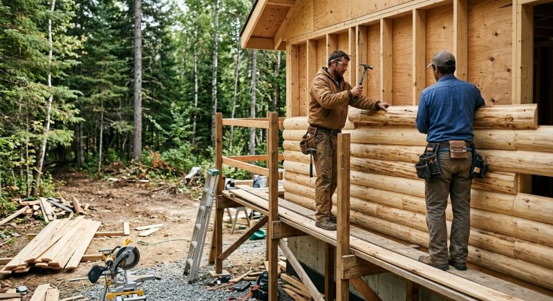 Log Siding Installation in Lynchburg, TN
