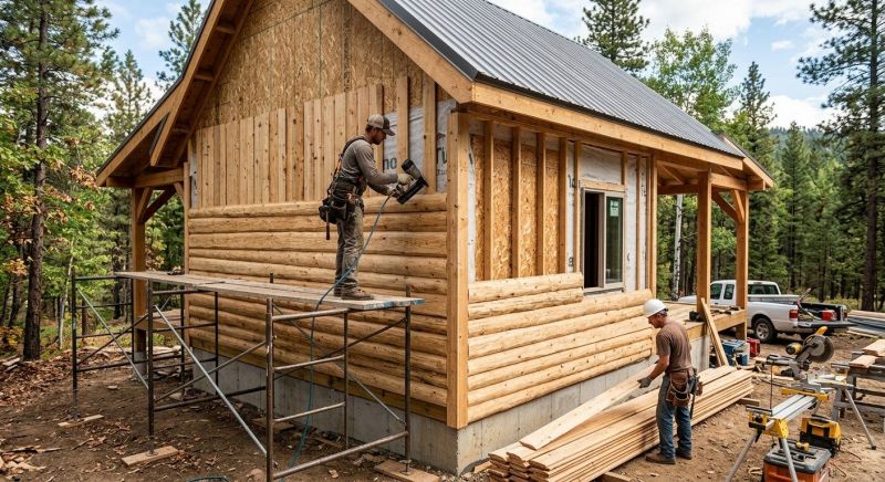 Log Siding Installation in Morrison, TN