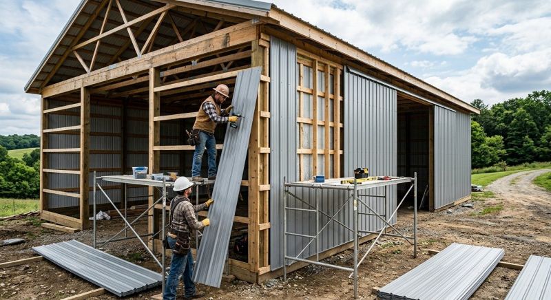 Metal Barn Siding Installation in Manchester, TN