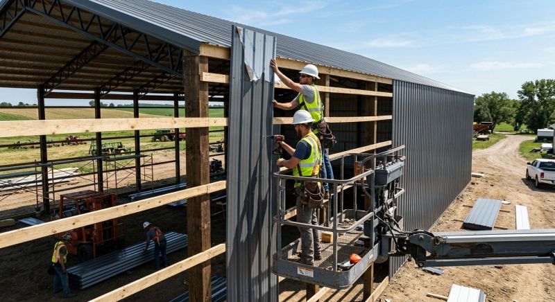 Metal Barn Siding Installation in Manchester, TN