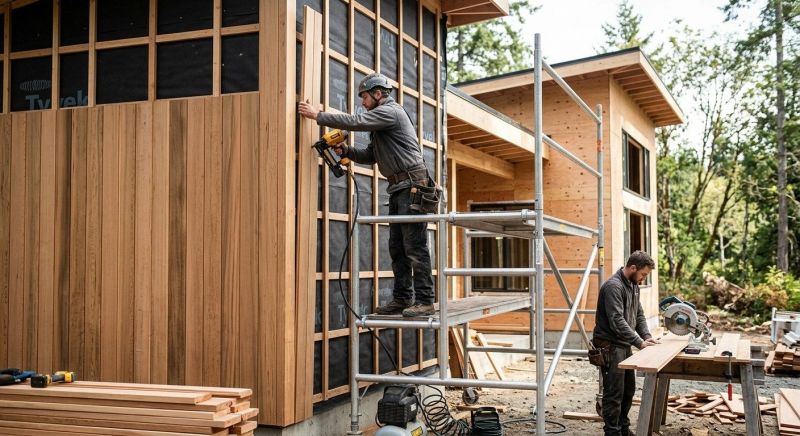 Wood Cladding Installation in Woodbury, TN